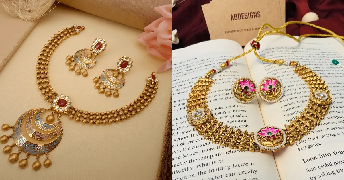 Gold Necklace Earring Set( Source: Social Media)