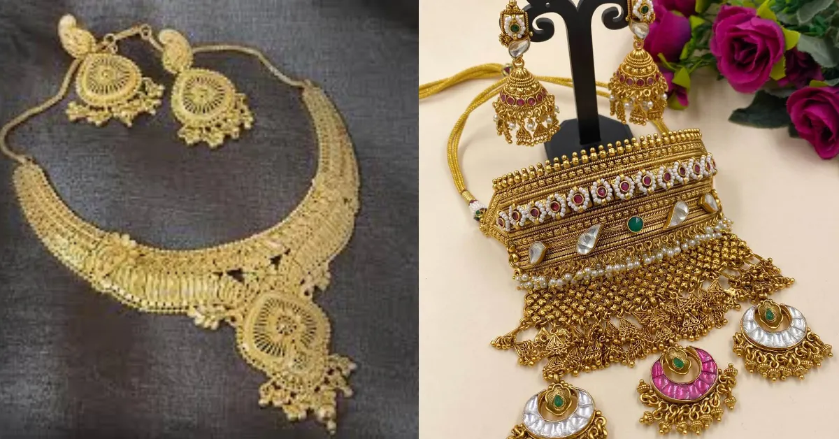 Gold Necklace Earring Set( Source: Social Media)