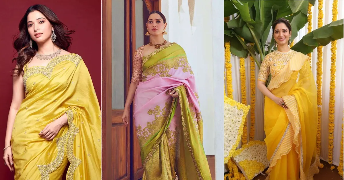 Yellow Saree Designs For Basant Panchami( Source: Social Media)