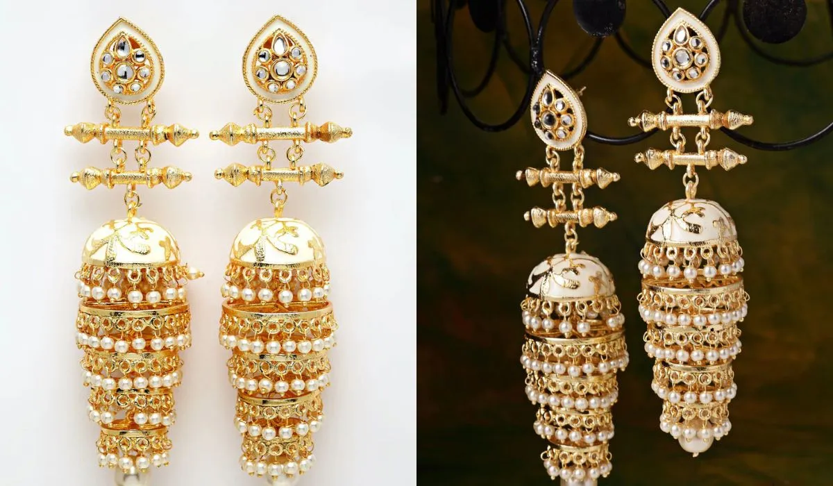 Jhumka Earrings Gold