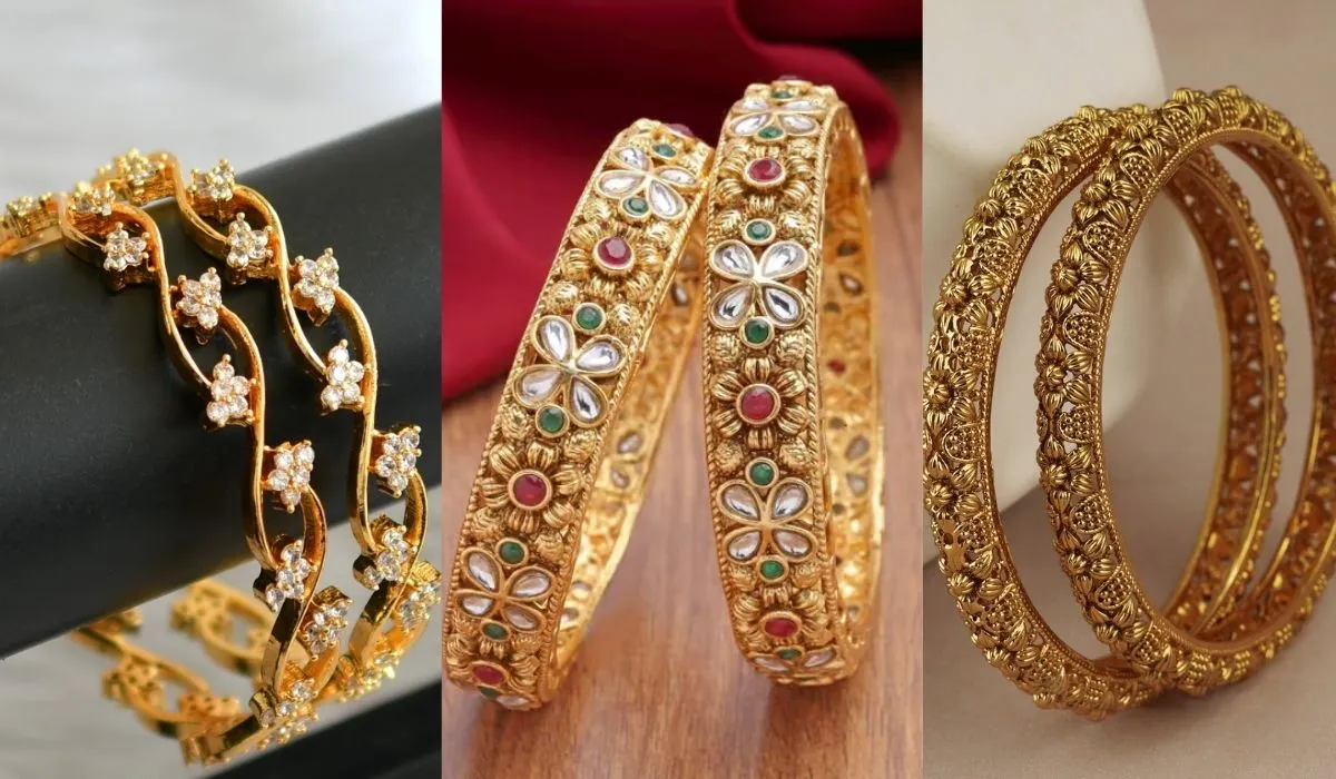 Fancy Gold Kangan Design for Daily Use