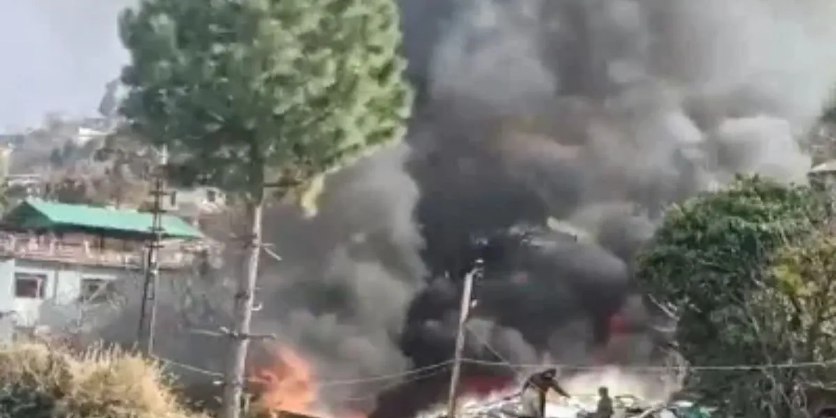 Joshimath Army Camp Fire (Image- Social Media)