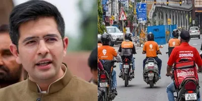 Raghav Chadha Congratulate Gig Workers (Image- Social Media)