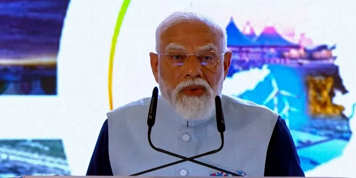 PM Modi Inaugurates Vibrant Gujarat Summit (Photo: Social media)