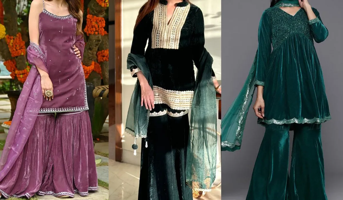 Velvet Punjabi Suit Designs for Lohri (Image: Social Media)