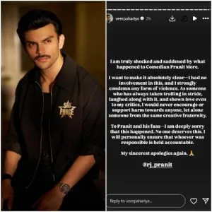 Veer Pahariya Instagram post