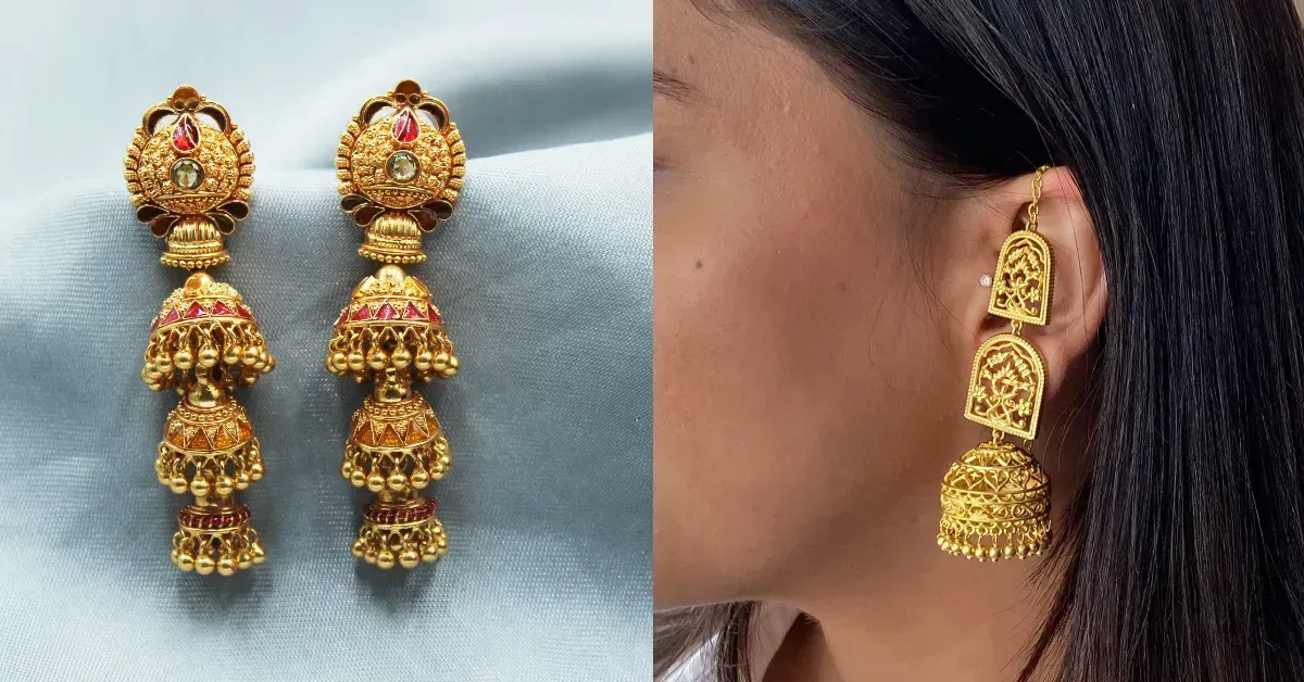 10 Gram Gold Jhumka Designs With Price( Source: Social Media)