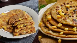 Paneer Corn Paratha Recipe