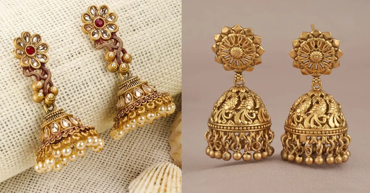 Bridal Gold Jhumka Design( Source: Social Media)