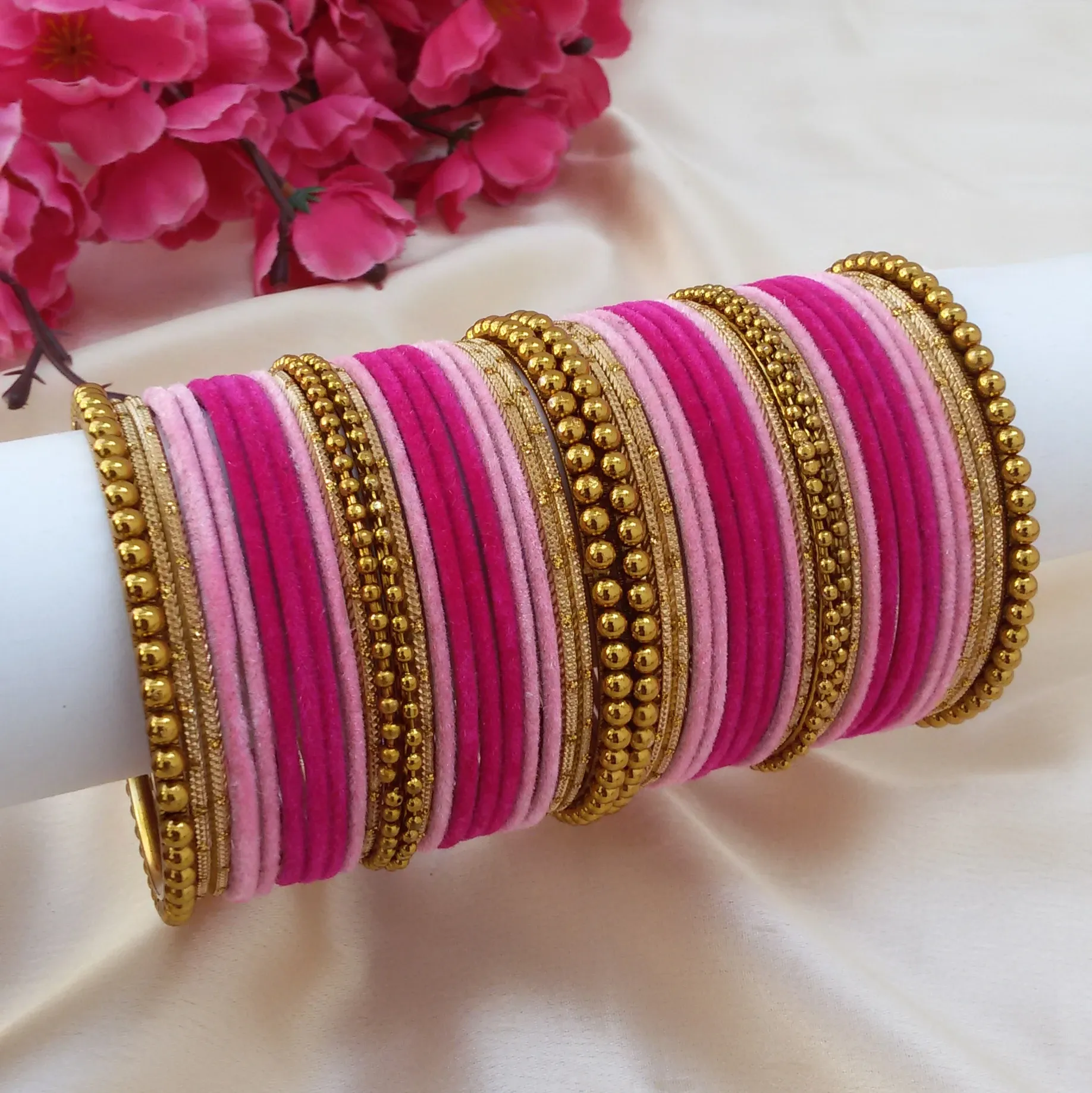 Trendy Velvet Bangles Design