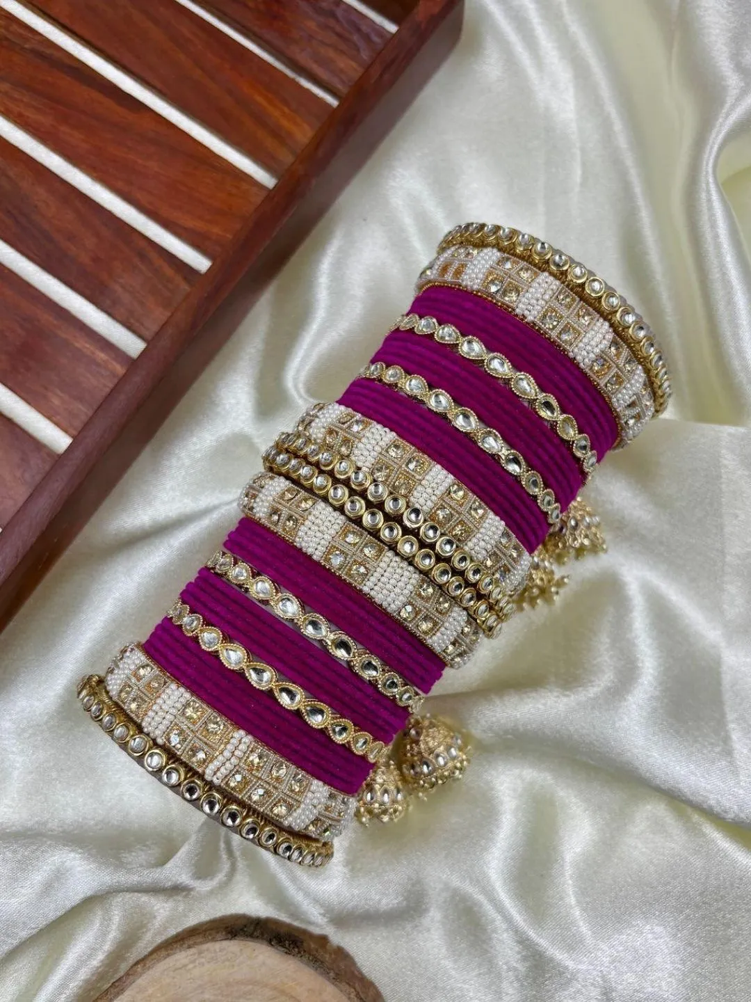 Trendy Velvet Bangles Design( Source: Social Media)