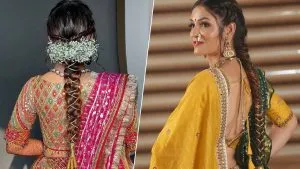 Unique Hairstyle for lohri