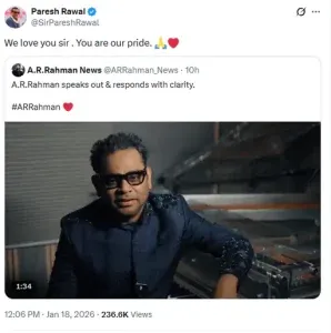 AR Rahman Controversy