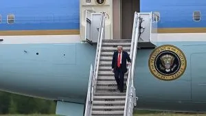Trump Plane Return To US
