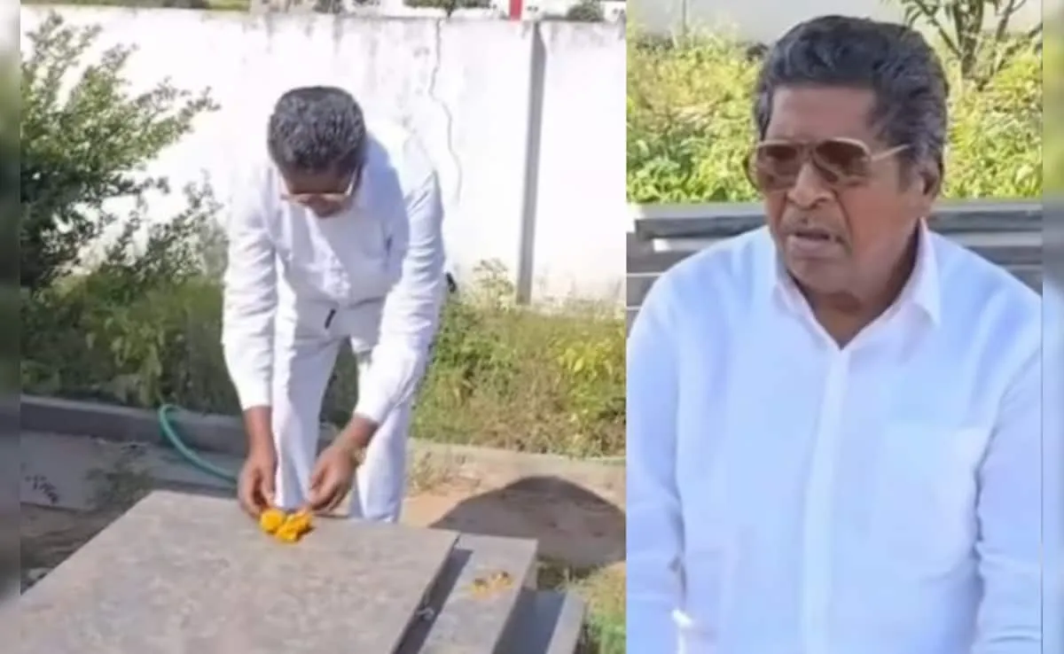 Telangana Man Builds Grave