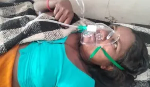 Bahraich woman self delivery