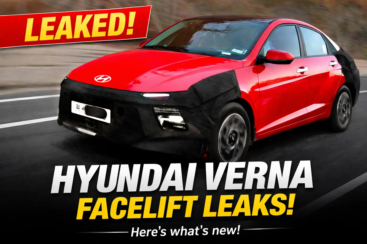 Hyundai Verna Facelift Leaks
