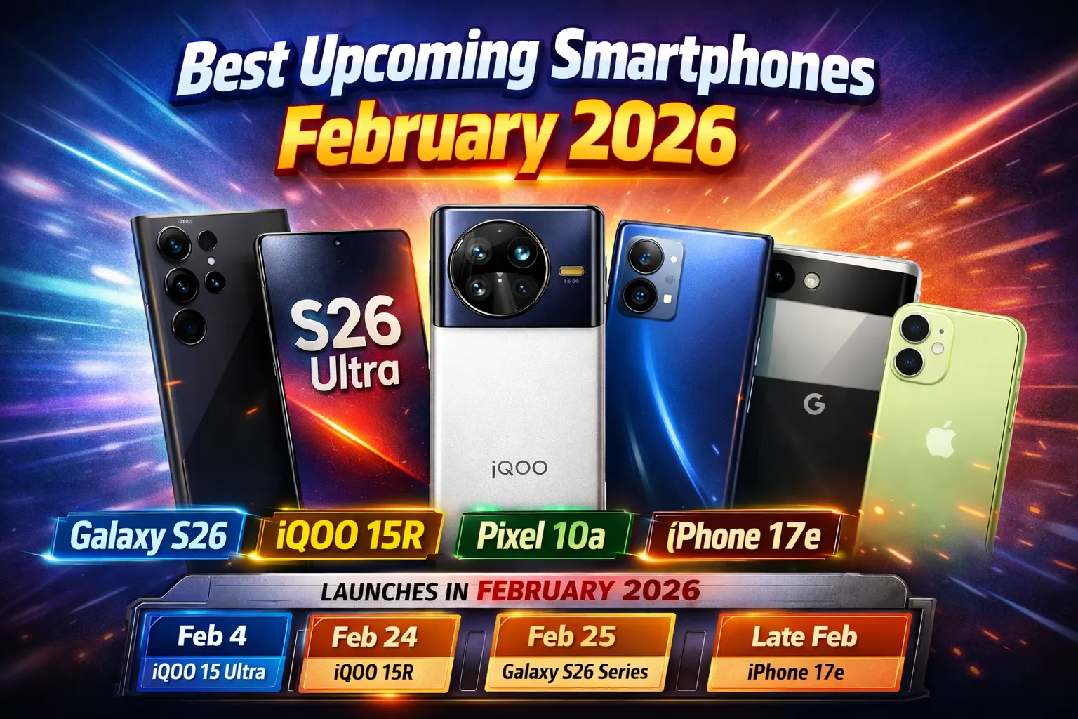 Upcoming Smartphones in Feb 2026