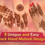 Easy Back Hand Mehndi Designs
