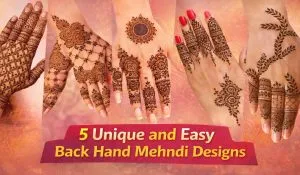 Easy Back Hand Mehndi Designs