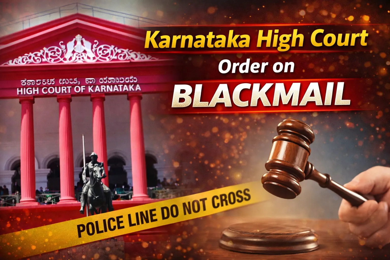 karnataka High Court Order on Blackmail (Image- AI)