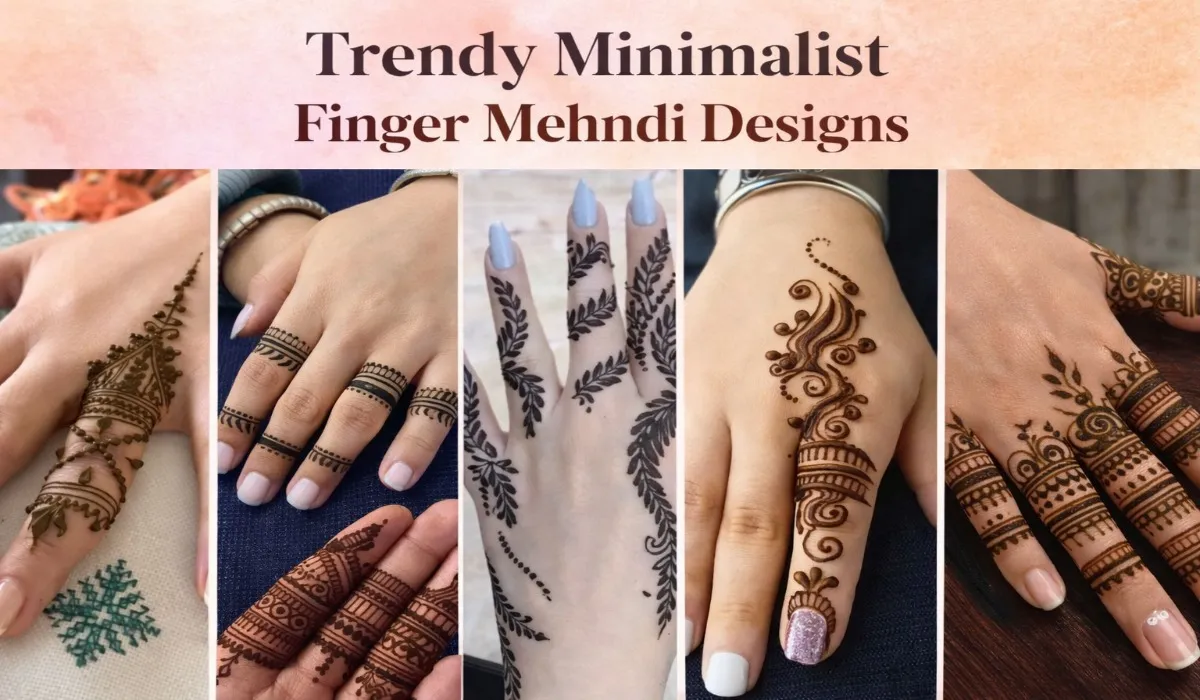 Simple Finger Mehndi Design