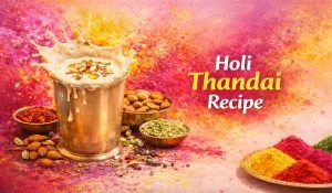 Holi की मस्ती में घोलें Thandai की मिठास! केसर, पिस्ता और गुलाब के साथ बनाएं Refreshing Drink, देखें Recipe