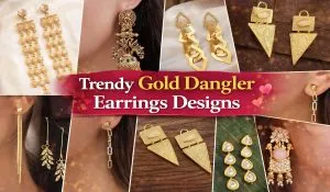 Gold Dangler Earrings Designs