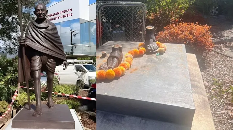 Mahatma Gandhi Statue Stolen (image S-M)