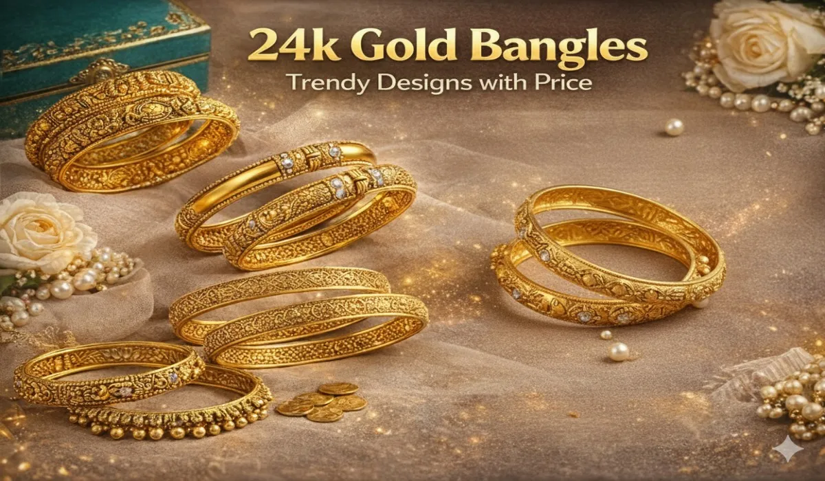 24k Gold Bangles Designs with Price