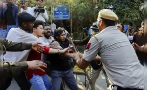 JNU Protest Student Police Clash