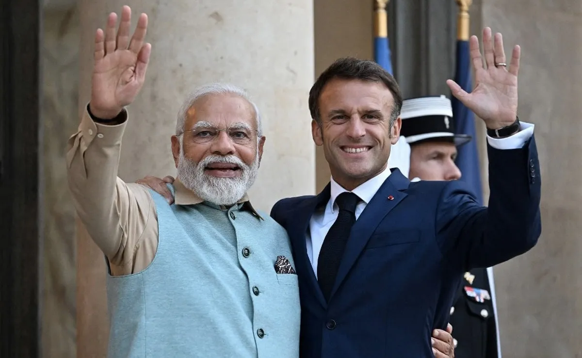 PM Modi Macron Meeting