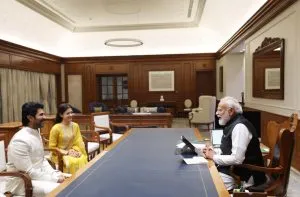 Rashmika Vijay Meets PM Modi
