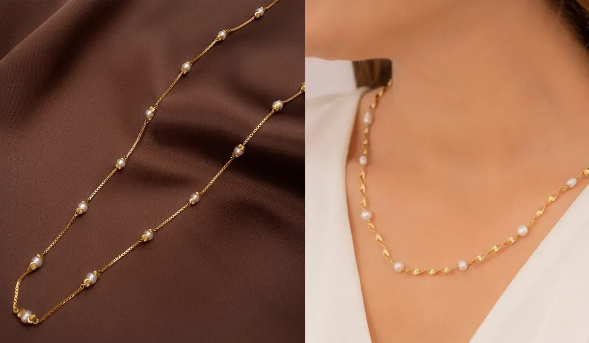 Simple Gold Necklace Design