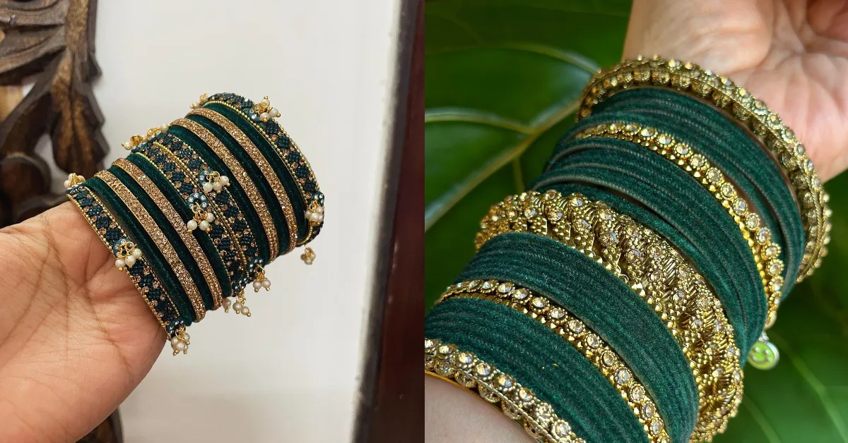 Green Bangle Designs for Mahashivratri