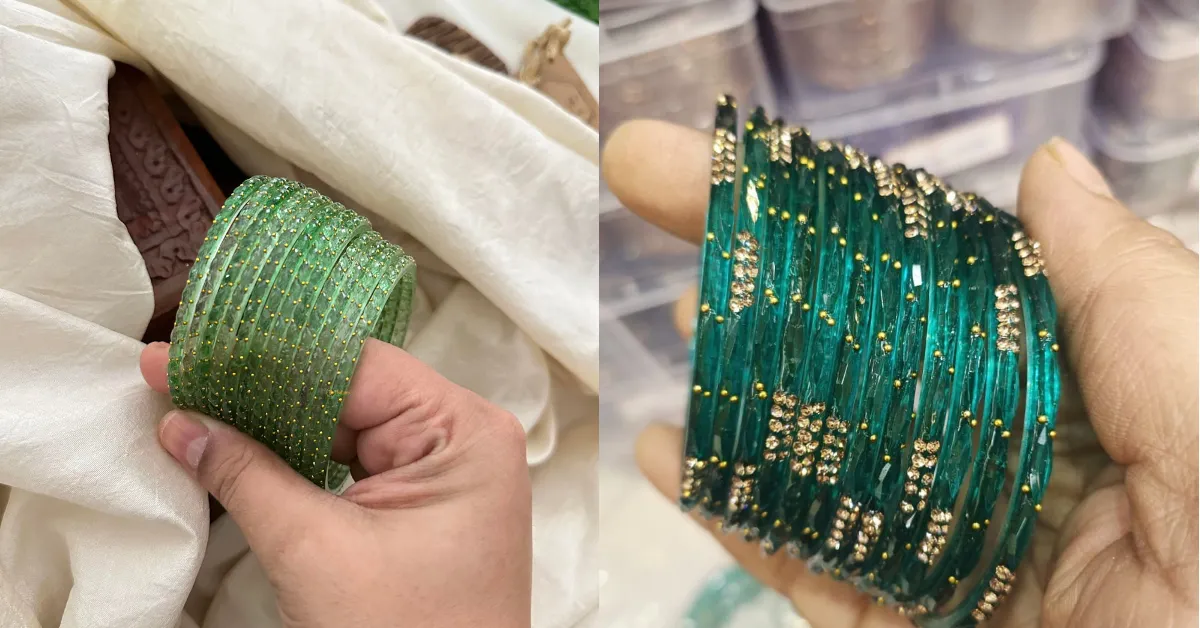 Green Bangle Designs for Mahashivratri