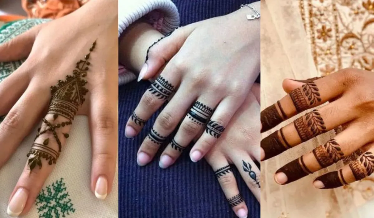 Simple Finger Mehndi Design