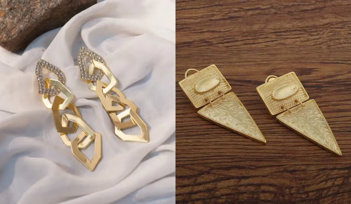 Gold Dangler Earrings Designs