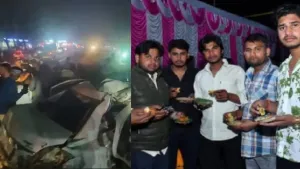शादी से लौट रहे थे दोस्त, दौसा में हुआ दर्दनाक हादसा, डिवाइडर से टकराकर ट्रक से भिड़ी कार, 6 की मौत