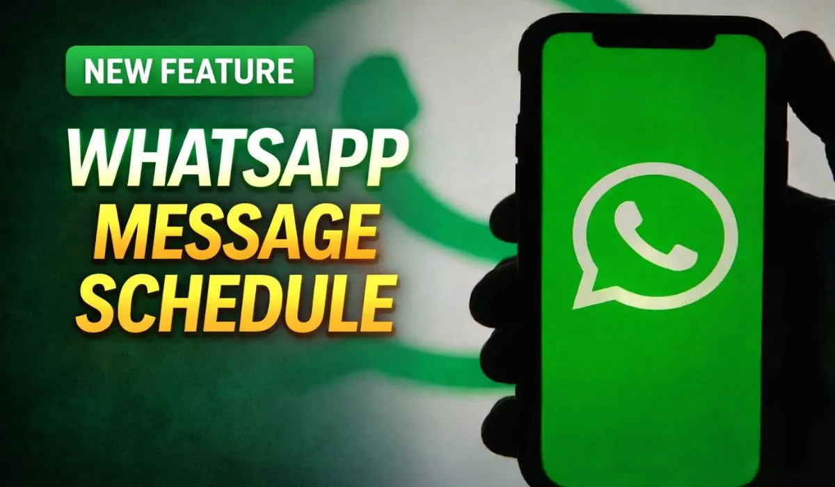 Whatsapp message Schedule Feature ( source : social media)