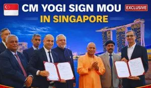 CM Yogi Sign Mou in Singapore (image: AI Ganrated )