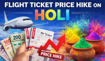 Flight Ticket price Hike on Holi