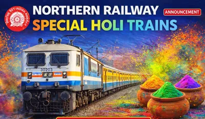 Northen Railway Special Holi Trains (image: AI ganrated )