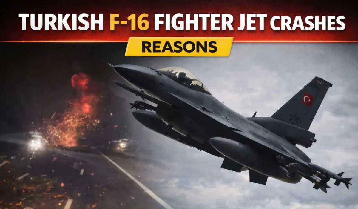 Turkish F-16 Fighter Jet Crashes Reasons (image: AI )