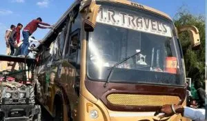 Rajasthan Balotra Bus Accident (image: social media )