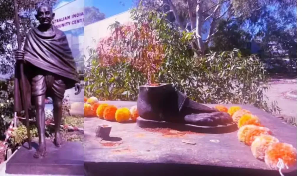 Mahatma Gandhi Statue Stolen (image S-M)