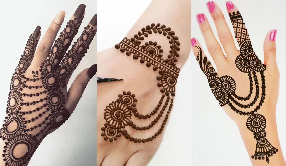 Jewellery Style Back Hand Mehndi