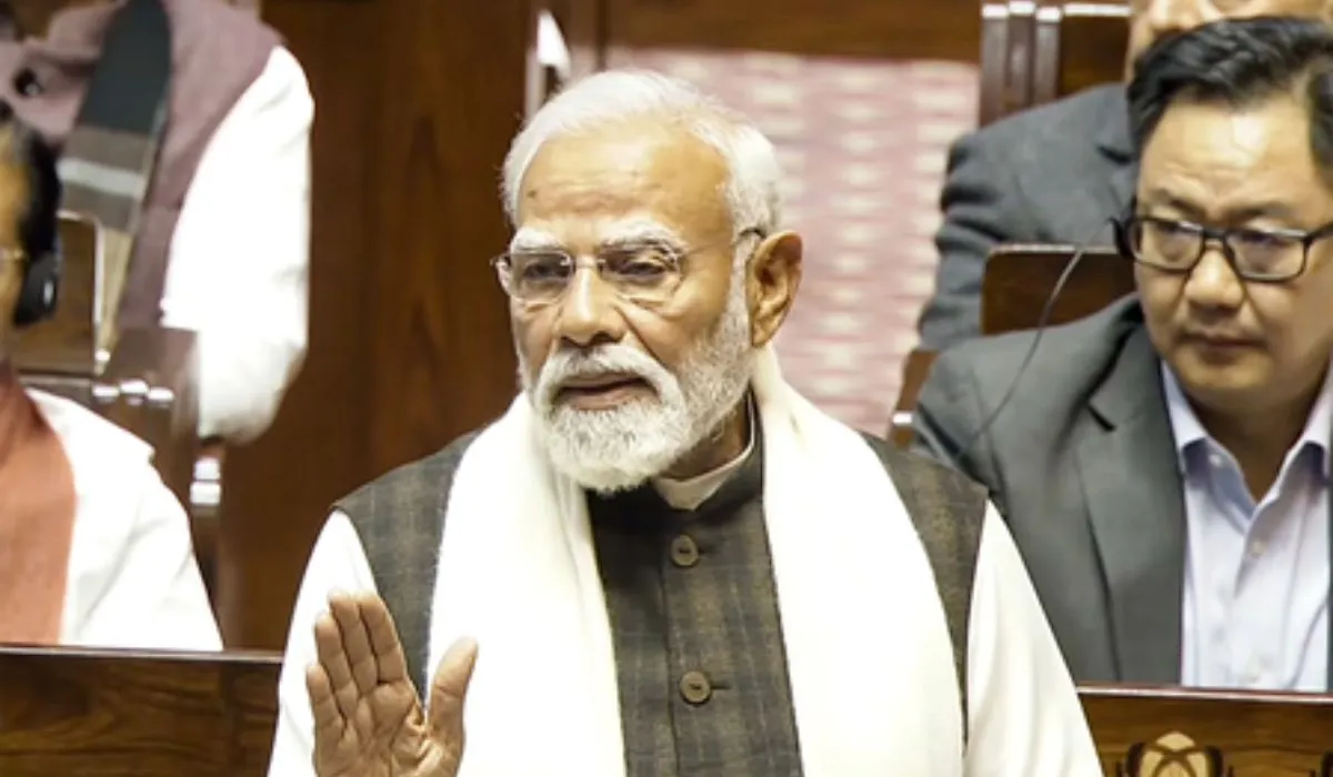PM Modi Rajya Sabha Highlights (Image- S-M)
