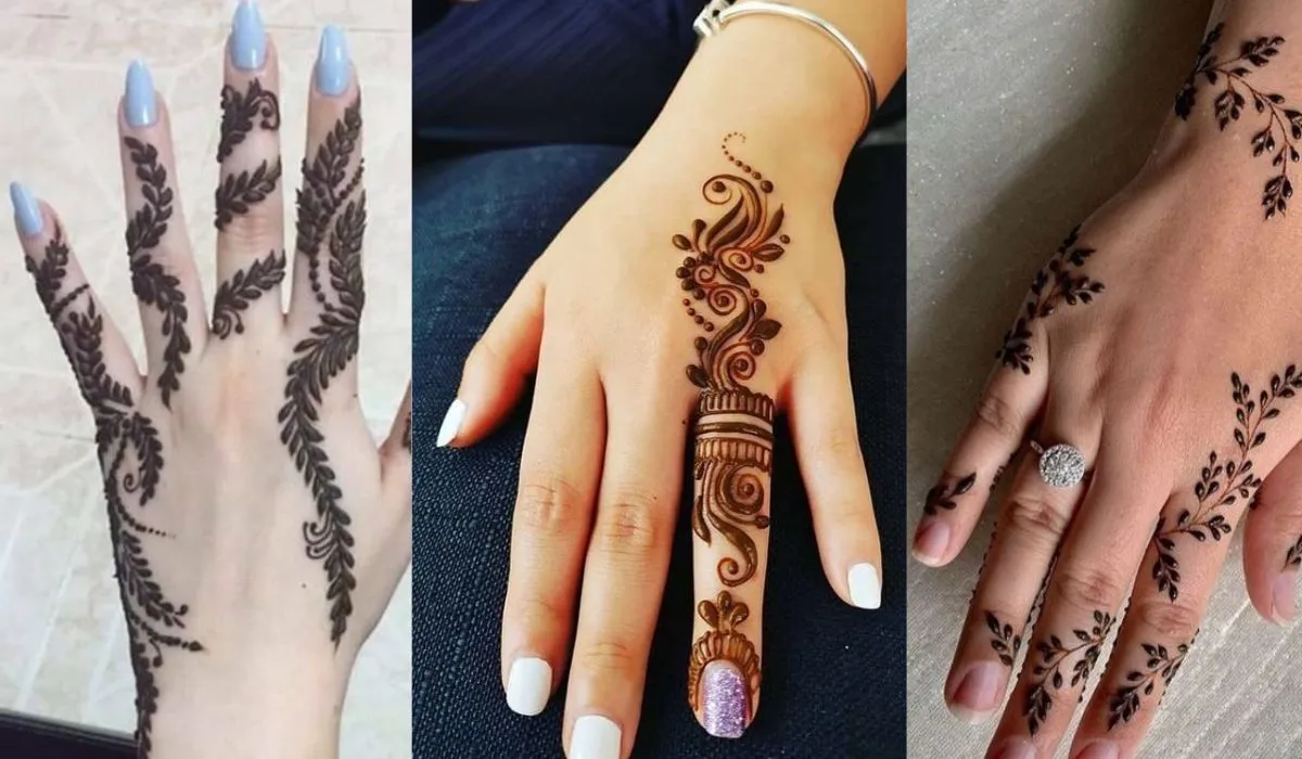 Simple Finger Mehndi Design