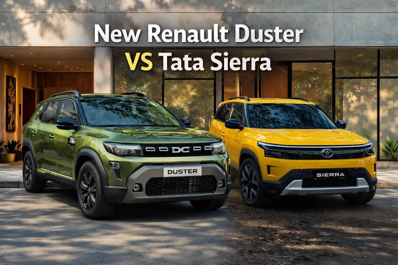 New Renault Duster VS Tata Sierra Comparison